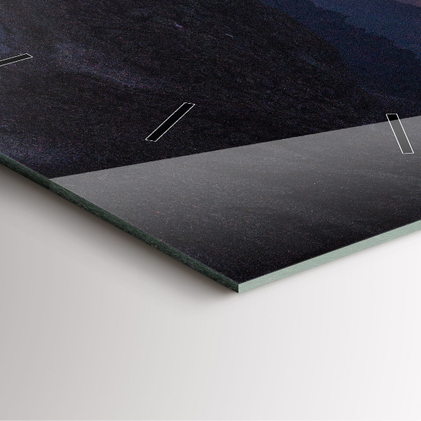 Orologio quadrato Montagne al tramonto