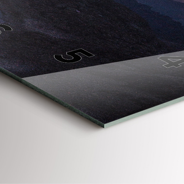 Orologio quadrato Montagne al tramonto