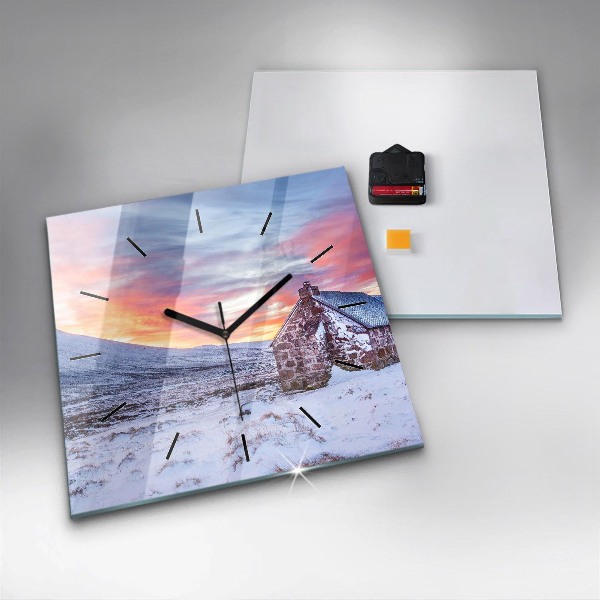 Orologio quadrato Cottage in montagna