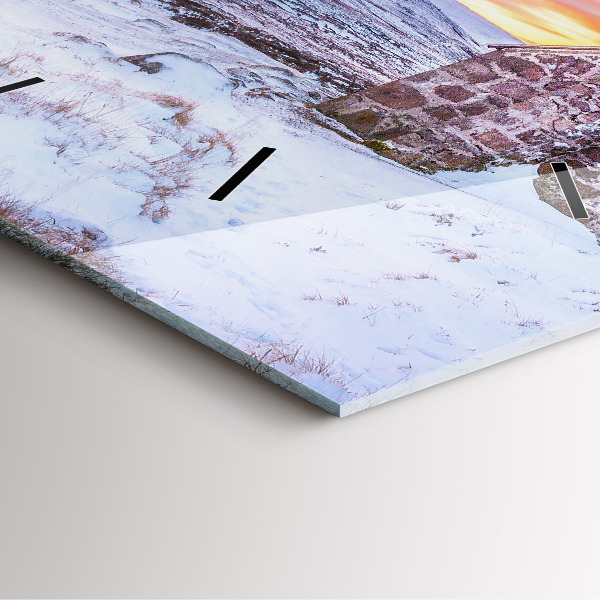 Orologio quadrato Cottage in montagna