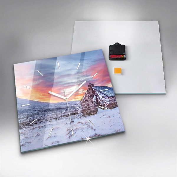 Orologio quadrato Cottage in montagna