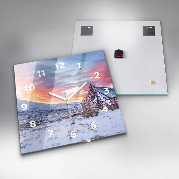 Orologio quadrato Cottage in montagna