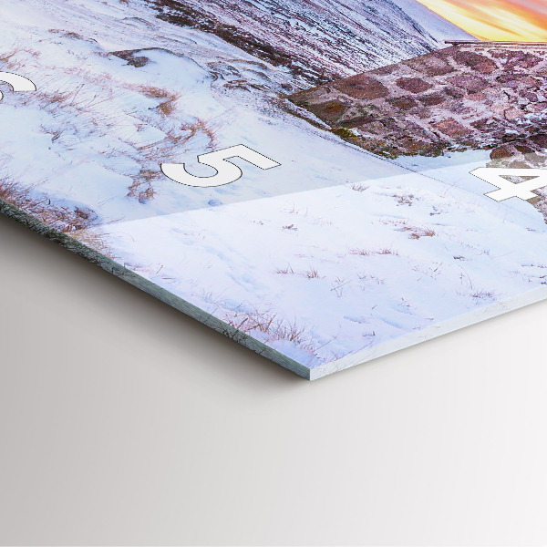 Orologio quadrato Cottage in montagna