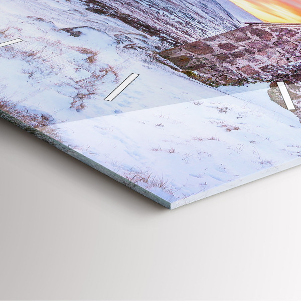 Orologio quadrato Cottage in montagna