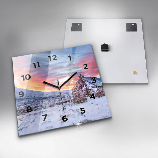 Orologio quadrato Cottage in montagna