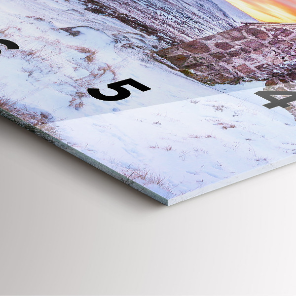 Orologio quadrato Cottage in montagna