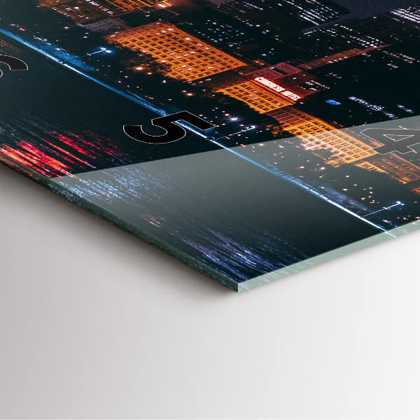 Orologio quadrato Paesaggio urbano di Chicago