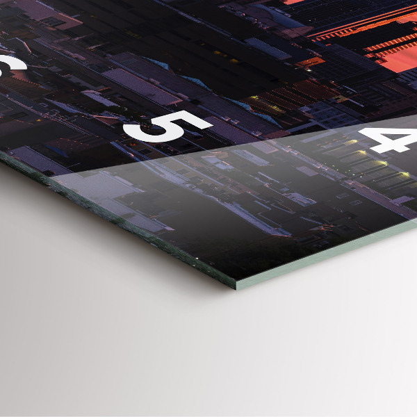 Orologio quadrato Skyline della città di Filadelfia