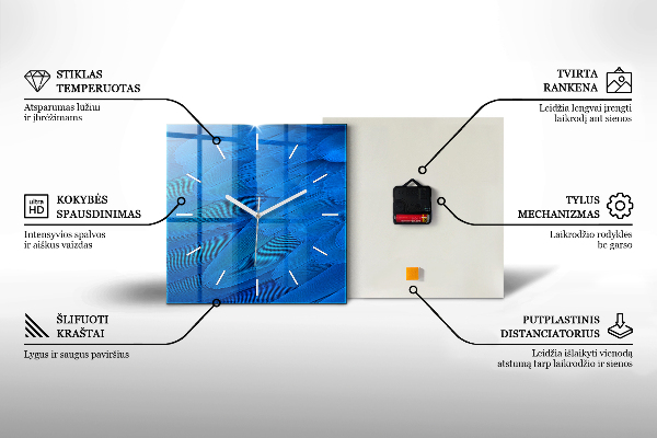 Orologio quadrato Skyline della città di Filadelfia