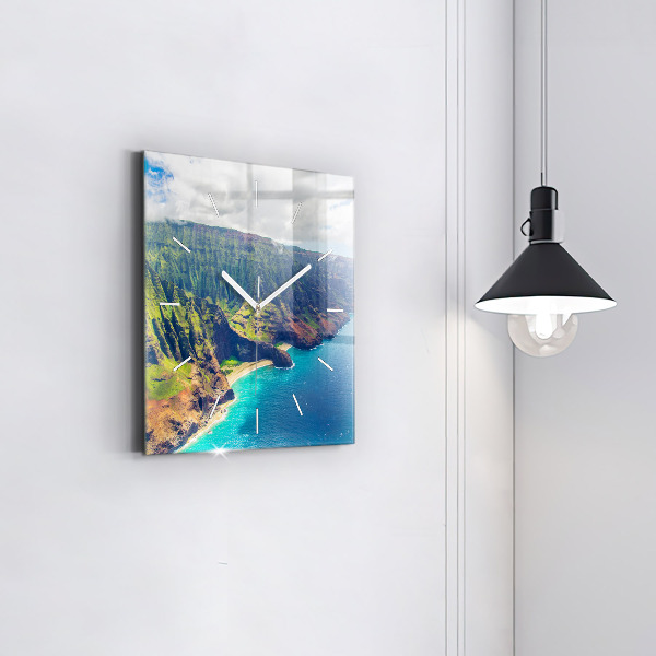 Orologio quadrato Il mare alle Hawaii