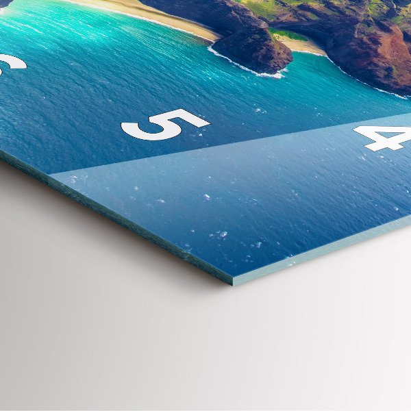 Orologio quadrato Il mare alle Hawaii