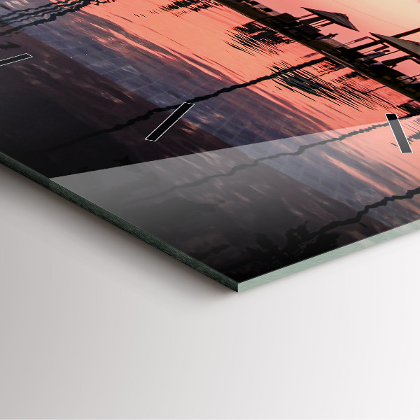 Orologio quadrato Palme alle Hawaii