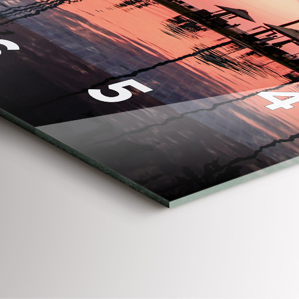 Orologio quadrato Palme alle Hawaii