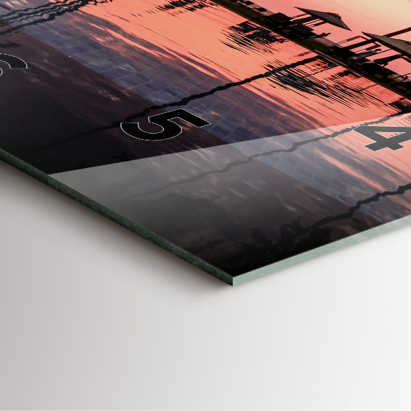 Orologio quadrato Palme alle Hawaii