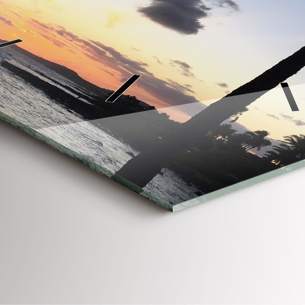 Orologio quadrato Palma e alba