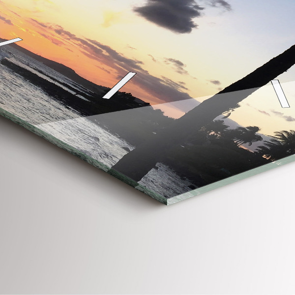 Orologio quadrato Palma e alba