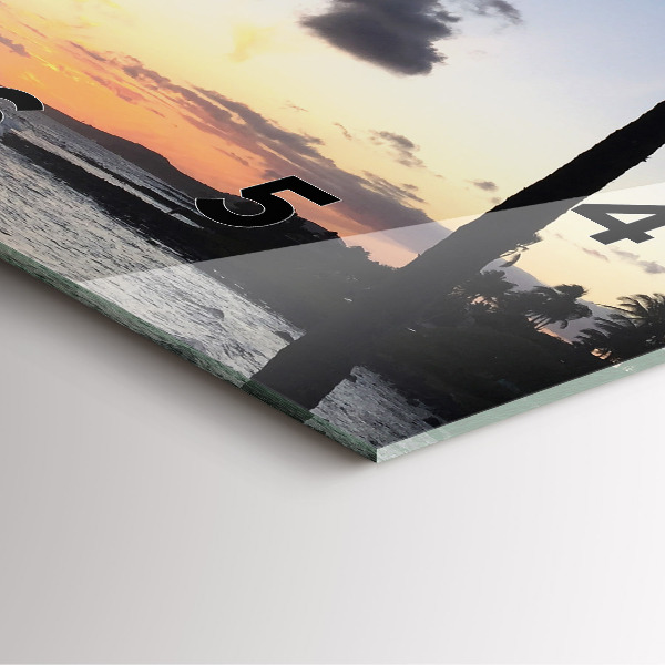 Orologio quadrato Palma e alba