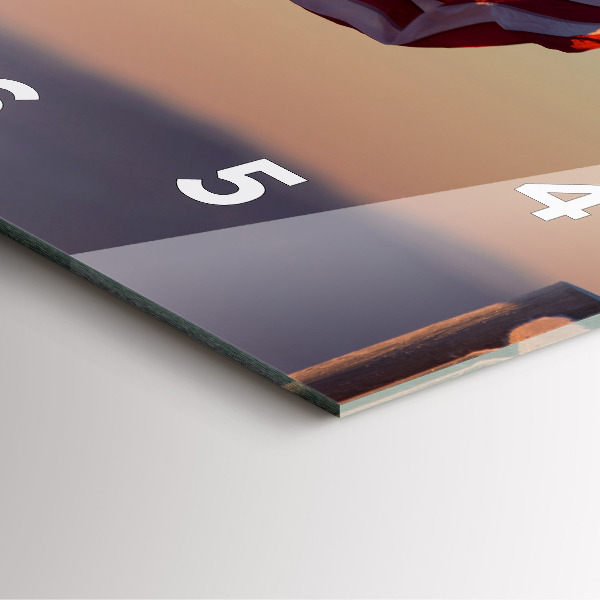 Orologio quadrato Bandiera degli Stati Uniti che sventola