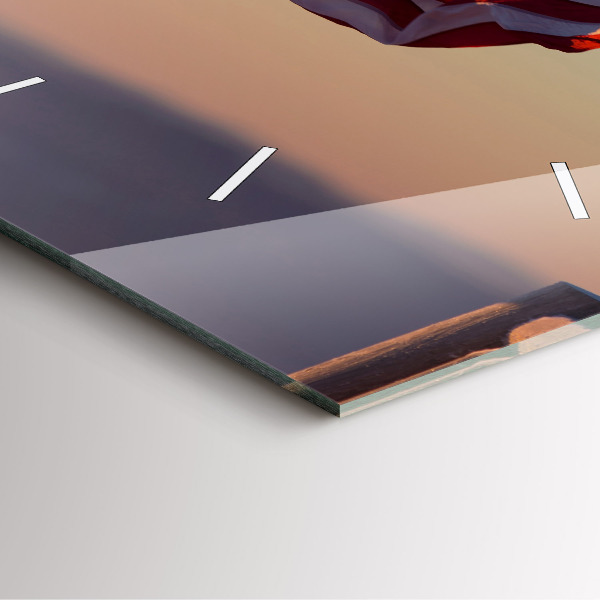 Orologio quadrato Bandiera degli Stati Uniti che sventola