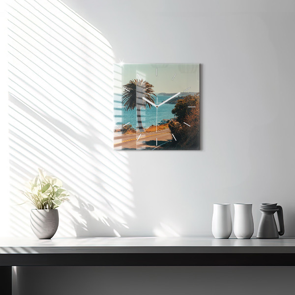 Orologio quadrato Palme a Malibu