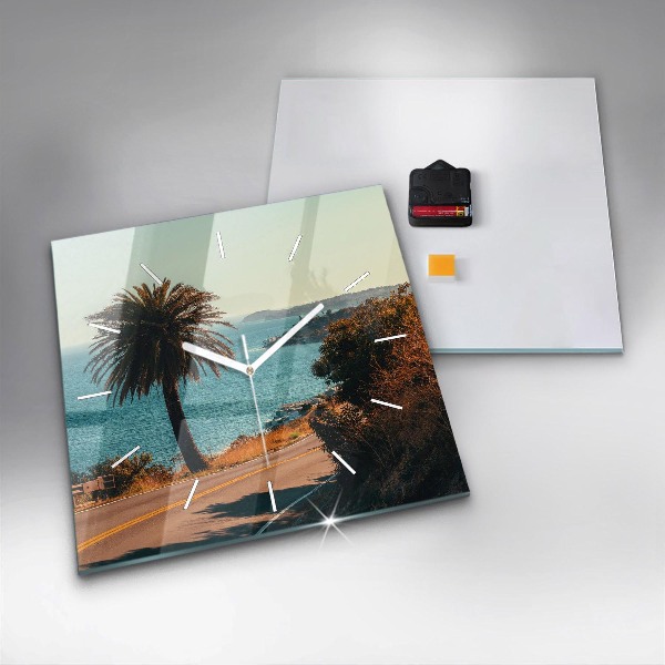 Orologio quadrato Palme a Malibu