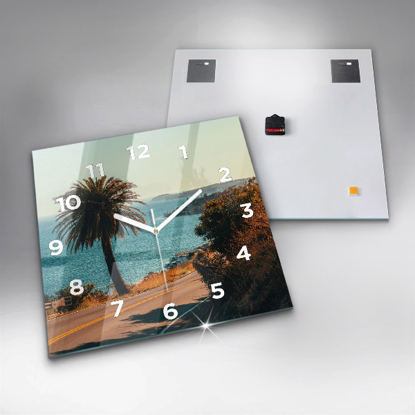 Orologio quadrato Palme a Malibu