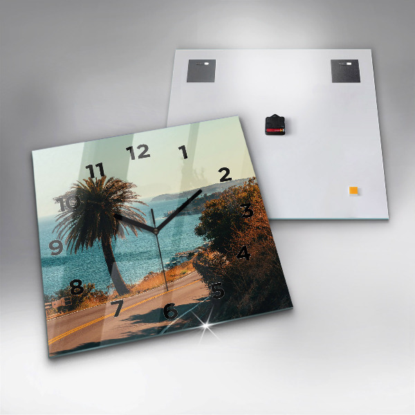Orologio quadrato Palme a Malibu