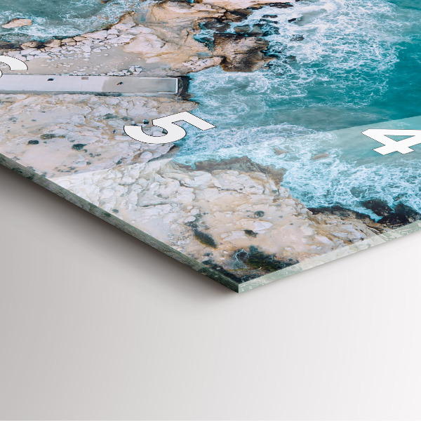 Orologio quadrato Fiordi in Costa Blanca