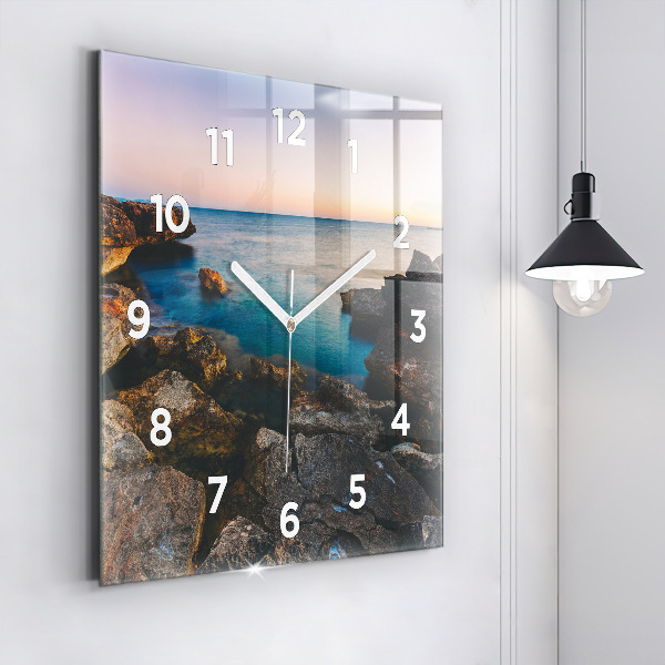 Orologio quadrato Paesaggio marino