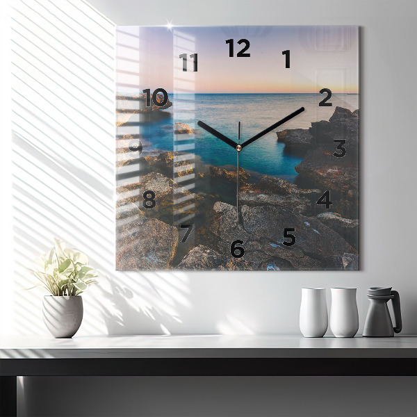 Orologio quadrato Paesaggio marino