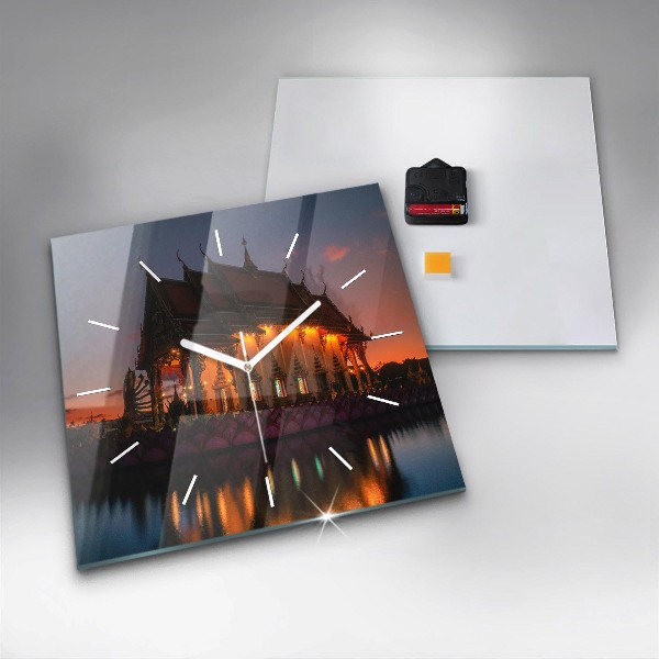 Orologio quadrato Tempio a Bangkok