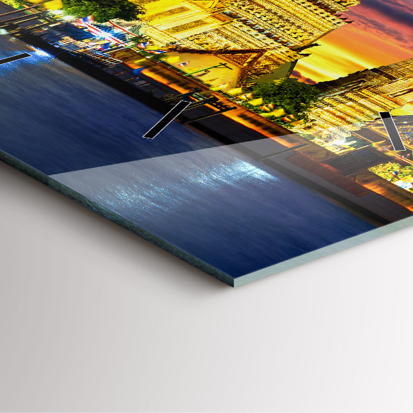 Orologio quadrato Tempio a Bangkok