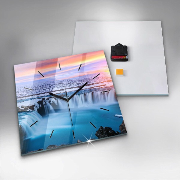 Orologio quadrato Cascata Godafoss Islanda