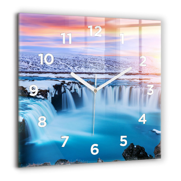 Orologio quadrato Cascata Godafoss Islanda