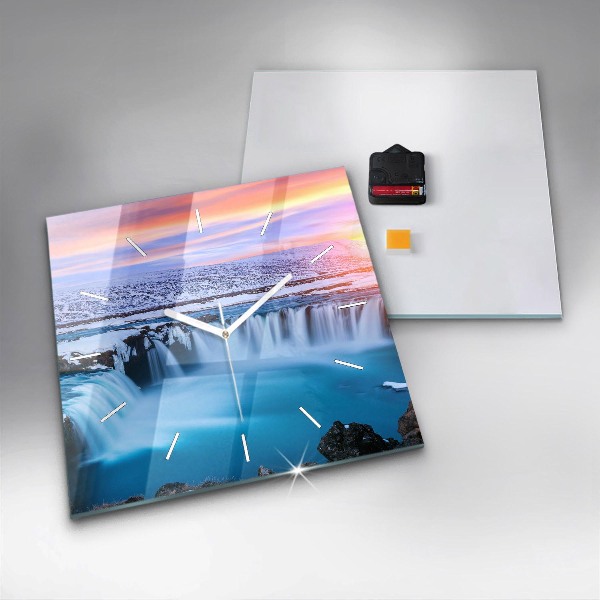 Orologio quadrato Cascata Godafoss Islanda