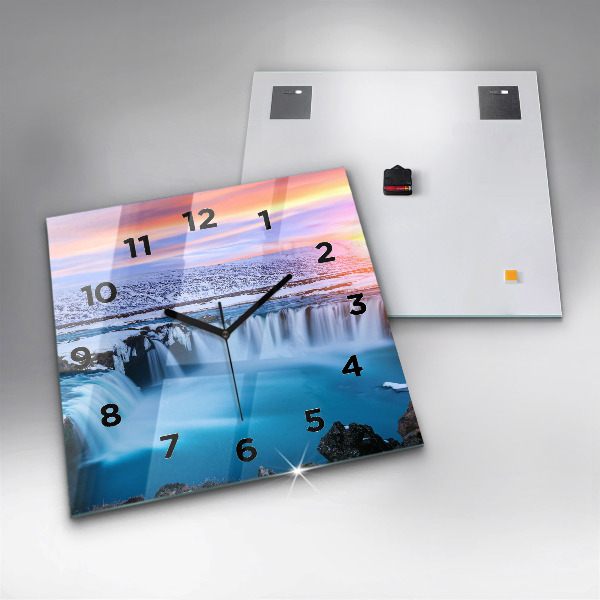 Orologio quadrato Cascata Godafoss Islanda