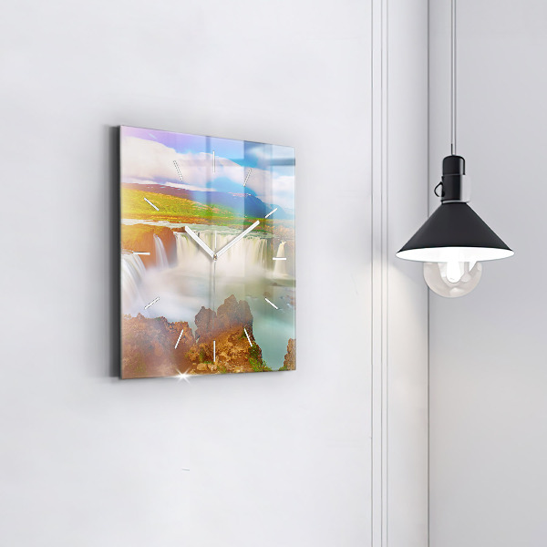 Orologio quadrato Godafoss in Islanda