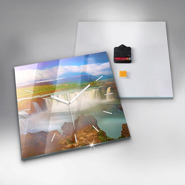 Orologio quadrato Godafoss in Islanda