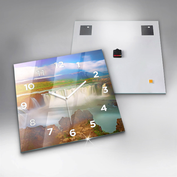 Orologio quadrato Godafoss in Islanda