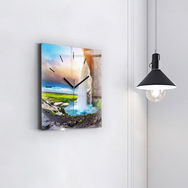 Orologio quadrato Cascata in Islanda
