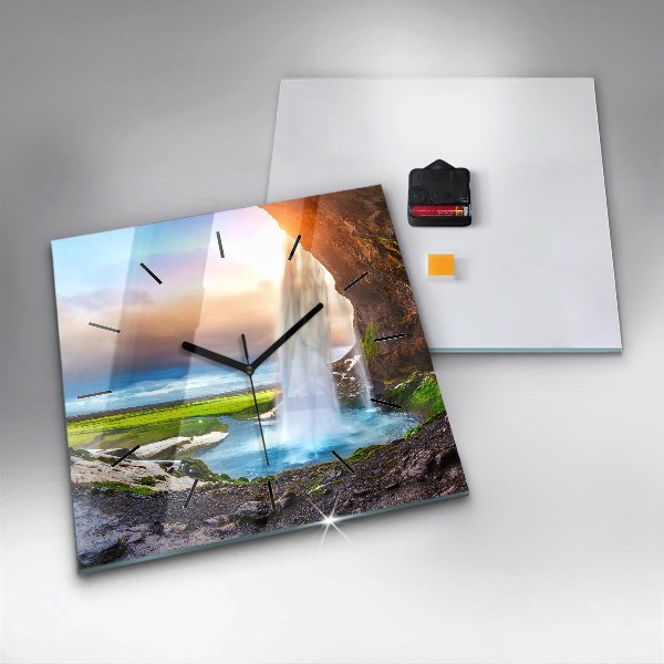 Orologio quadrato Cascata in Islanda