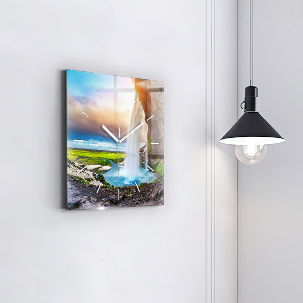 Orologio quadrato Cascata in Islanda