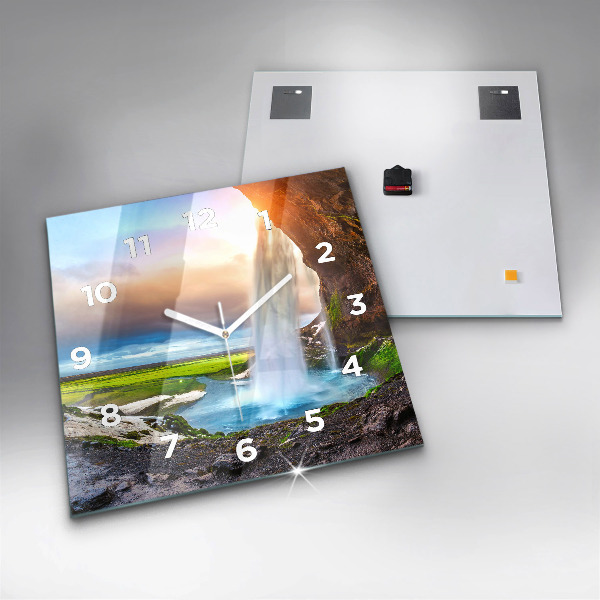 Orologio quadrato Cascata in Islanda