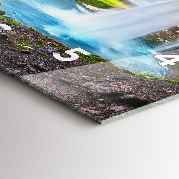 Orologio quadrato Cascata in Islanda