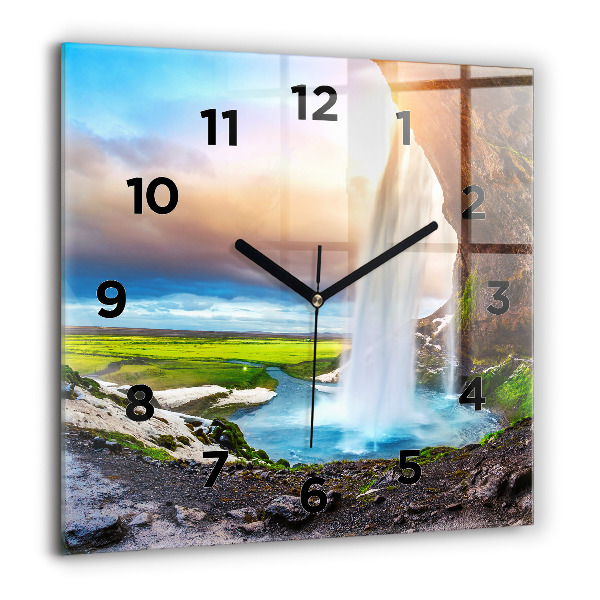 Orologio quadrato Cascata in Islanda