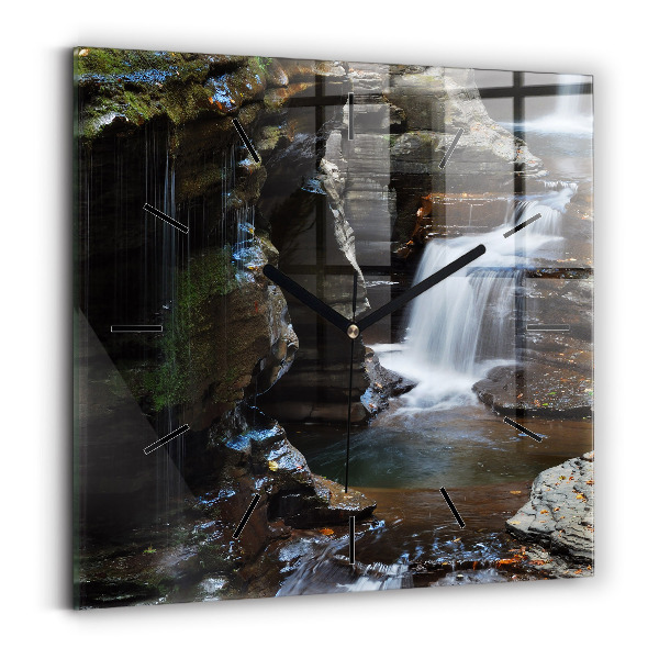 Orologio quadrato Cascate e rocce dell'Islanda