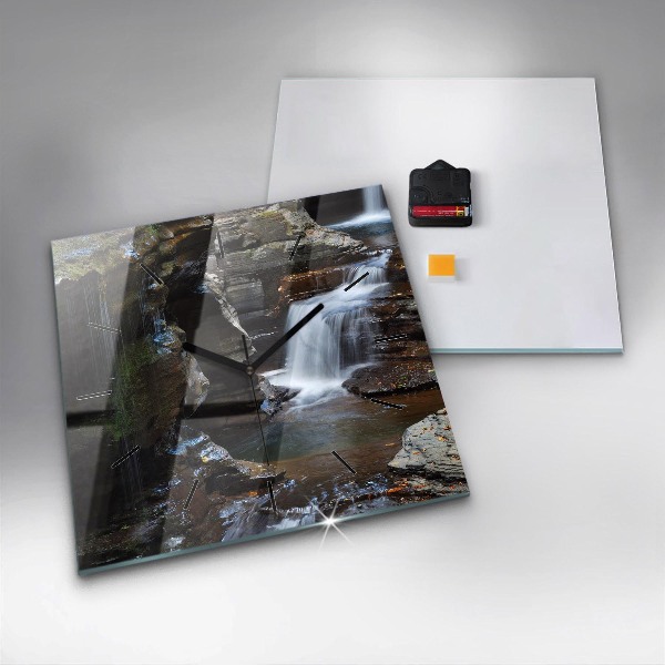 Orologio quadrato Cascate e rocce dell'Islanda
