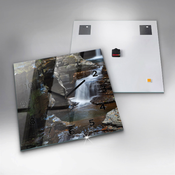 Orologio quadrato Cascate e rocce dell'Islanda