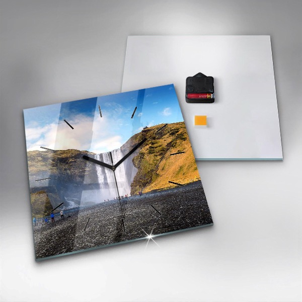 Orologio quadrato Cascata in Islanda