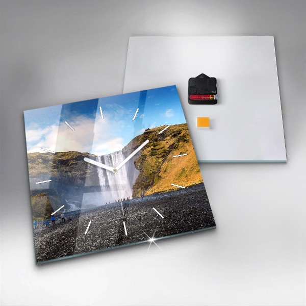 Orologio quadrato Cascata in Islanda